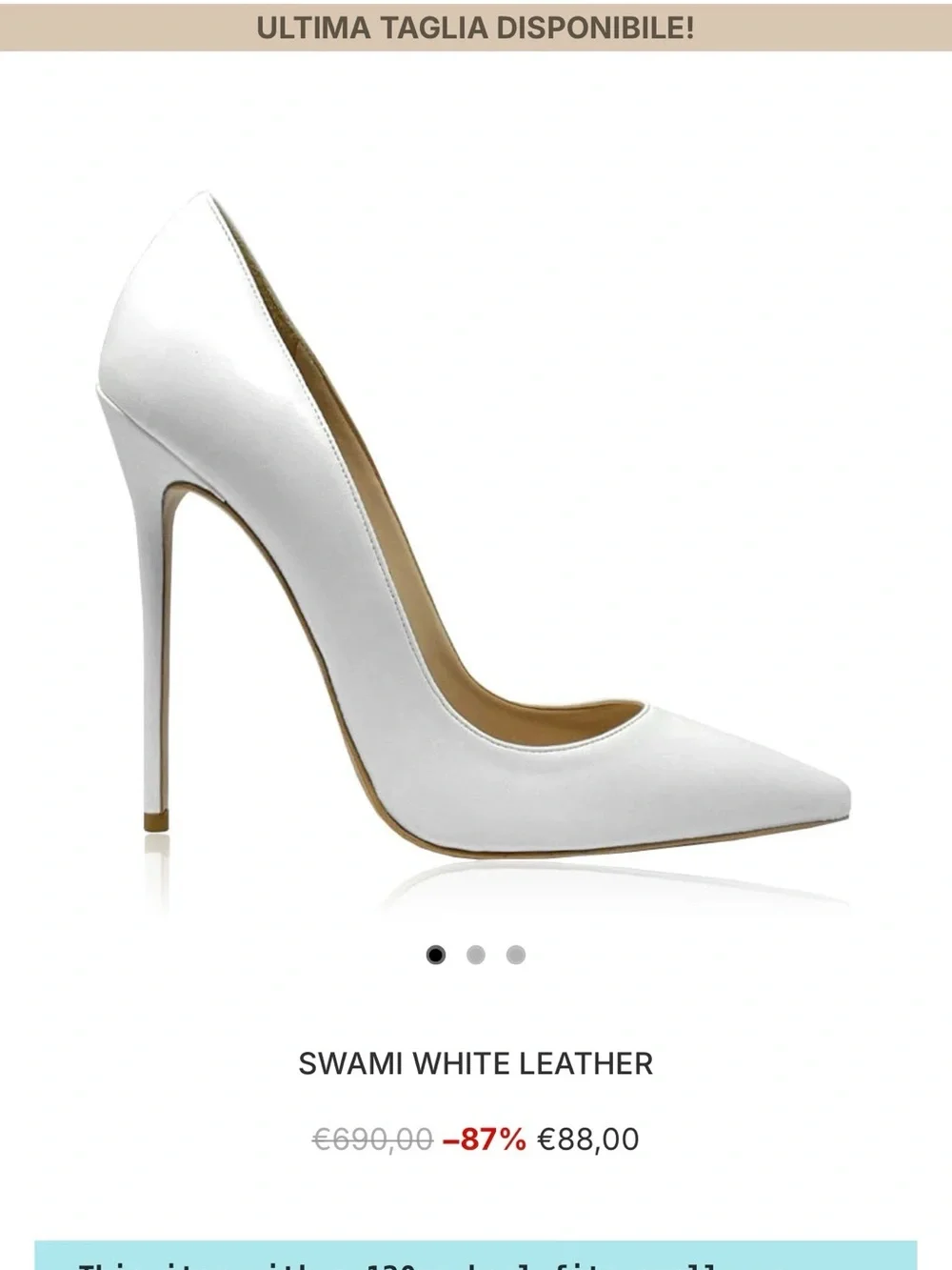 Vernetta White Pointed-Toe Leather Stiletto Heels
